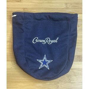 Crown Royal Dallas Cowboys Navy Blue Mesh Drawstring Bag NFL Football Pouch Logo